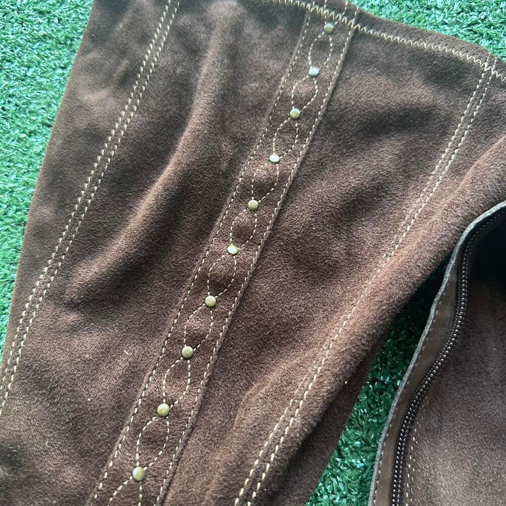 y2k vtg mudd brown suede boots - Picture 8 of 8